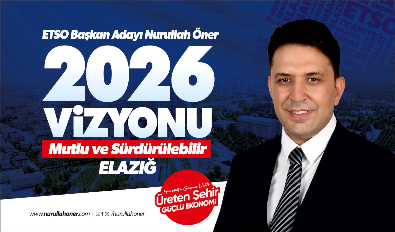 Nurullah Öner: “2026’da Mutlu Ve Sürdürülebilir Elazığ”